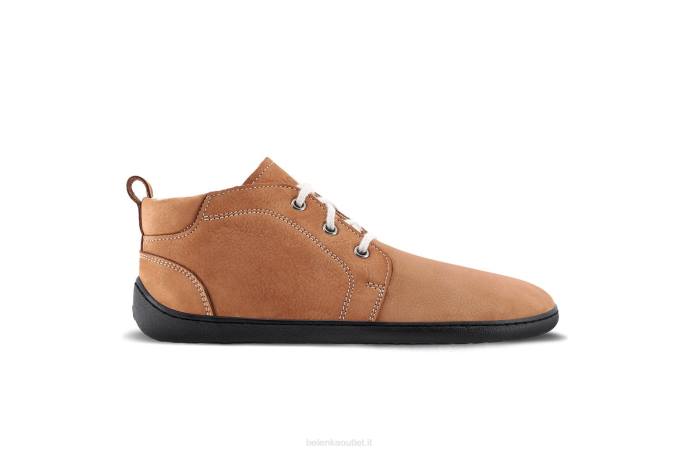 uomini scarpe a piedi nudi - icona cognac Be Lenka 80JV67