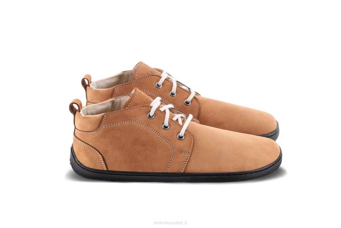 uomini scarpe a piedi nudi - icona cognac Be Lenka 80JV67