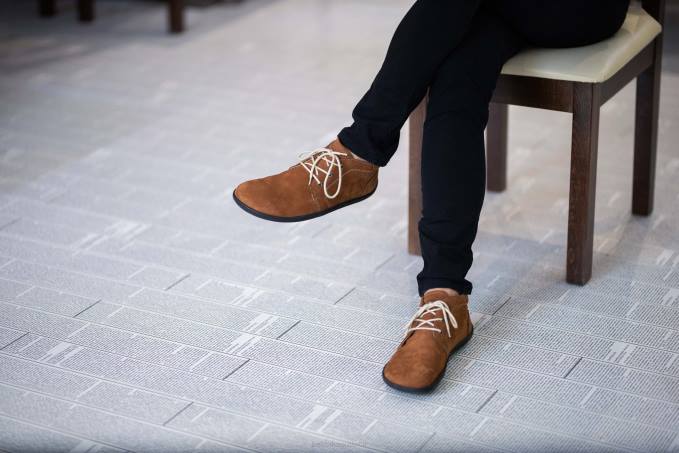 uomini scarpe a piedi nudi - icona cognac Be Lenka 80JV67