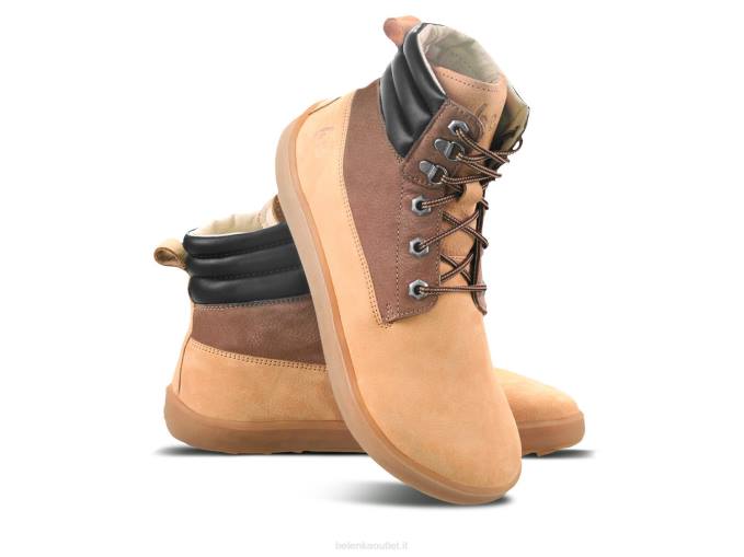 uomini stivali a piedi nudi nevada neo sabbia e marrone scuro Be Lenka 80JV38