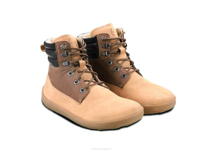 uomini stivali a piedi nudi nevada neo sabbia e marrone scuro Be Lenka 80JV38