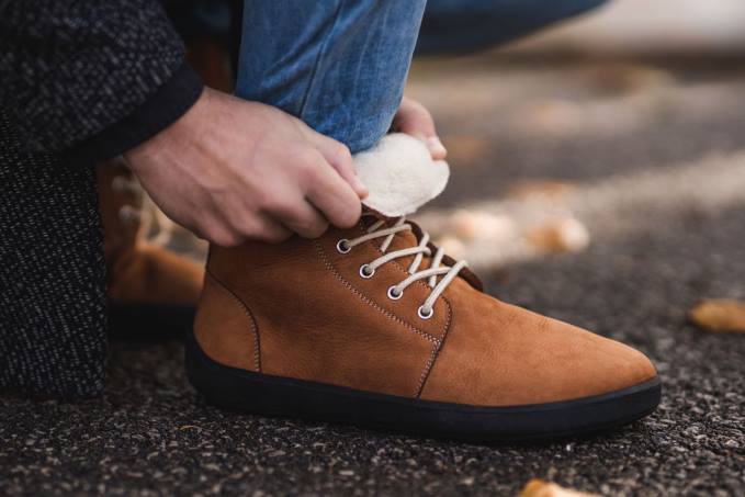 uomini stivali invernali a piedi nudi inverno 2.0 cognac Be Lenka 80JV50