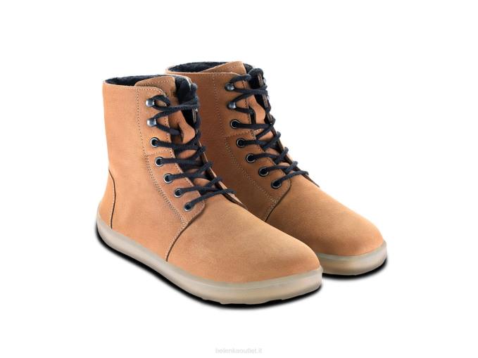 uomini stivali invernali a piedi nudi inverno 2.0 neo marrone cognac Be Lenka 80JV54
