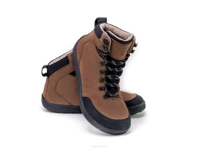uomini stivali invernali a piedi nudi ranger Marrone scuro Be Lenka 80JV43
